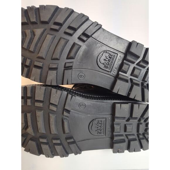 Sorel Boots Women's 6 Black Duck Boots Ankle Winter Snow Snowflake Vintage - Picture 12 of 14